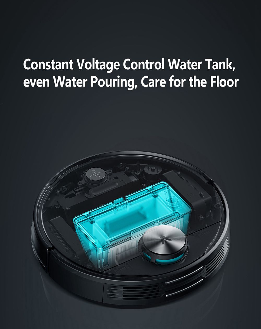 Refurbished Xiaomi Viomi V3 Smart AI Robot Vacuum Cleaner Suction Up to 2600Pa with Self Charging, Supports Disinfecting Surface Area, Quiet Cleaning for Pet Hair, Hard Floors, and Carpet