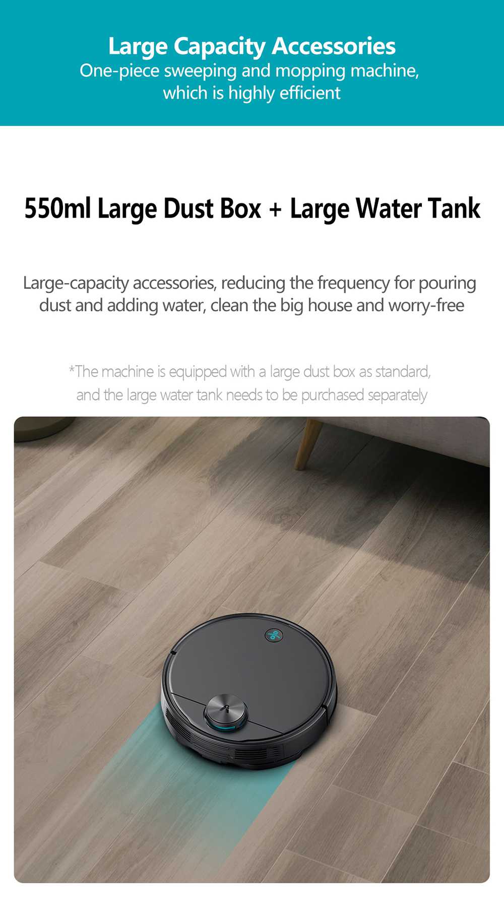 Refurbished Xiaomi Viomi V3 Smart AI Robot Vacuum Cleaner Suction Up to 2600Pa with Self Charging, Supports Disinfecting Surface Area, Quiet Cleaning for Pet Hair, Hard Floors, and Carpet