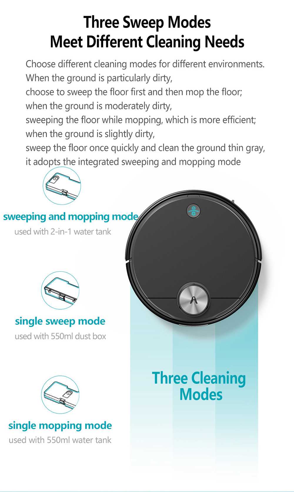 Refurbished Xiaomi Viomi V3 Smart AI Robot Vacuum Cleaner Suction Up to 2600Pa with Self Charging, Supports Disinfecting Surface Area, Quiet Cleaning for Pet Hair, Hard Floors, and Carpet