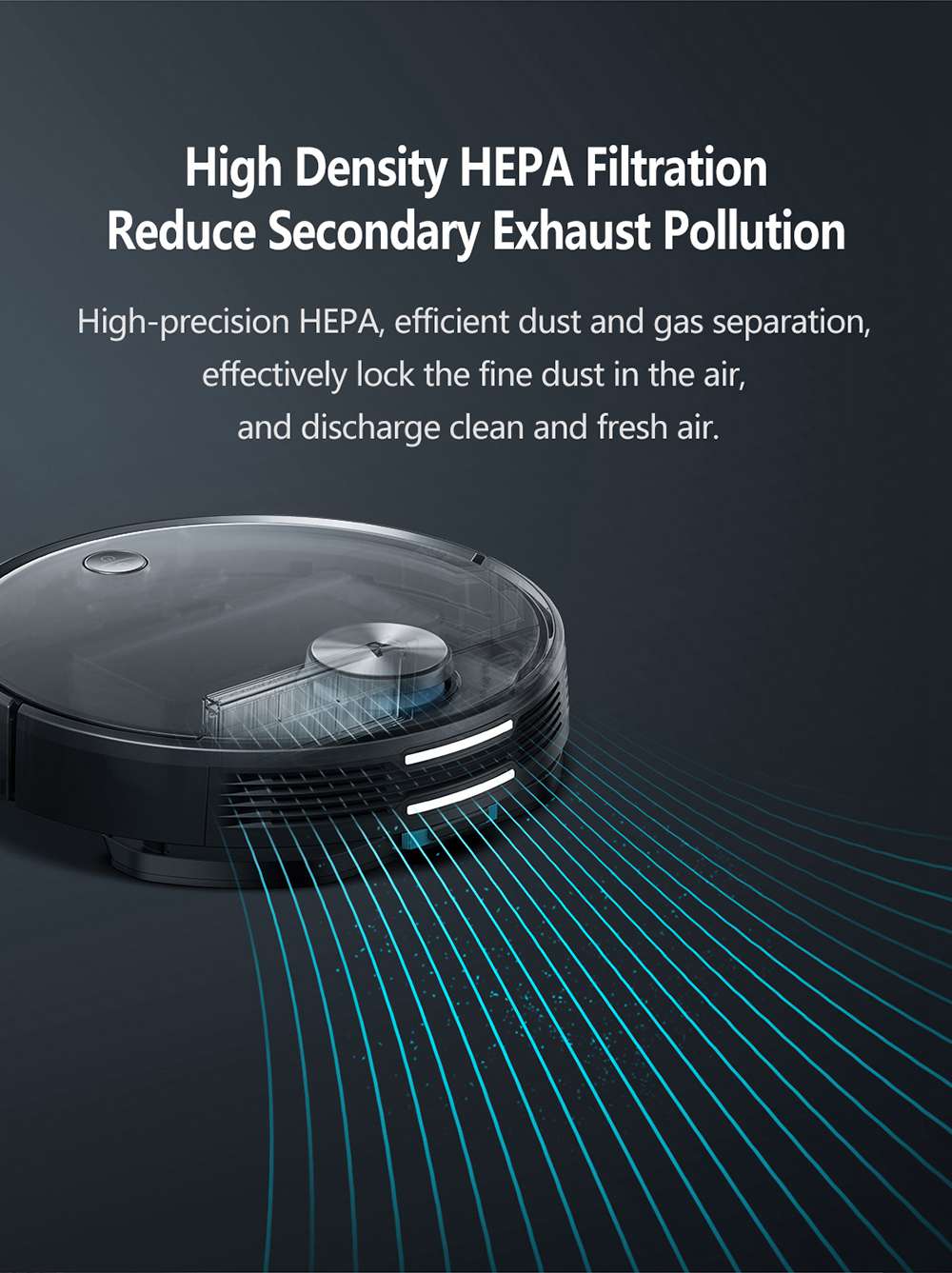 Refurbished Xiaomi Viomi V3 Smart AI Robot Vacuum Cleaner Suction Up to 2600Pa with Self Charging, Supports Disinfecting Surface Area, Quiet Cleaning for Pet Hair, Hard Floors, and Carpet