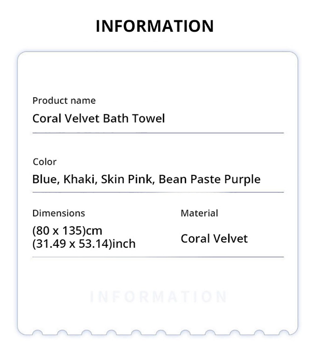 80*135cm Wearable Bowknot Coral Velvet Bath Towel for Adults - Khaki