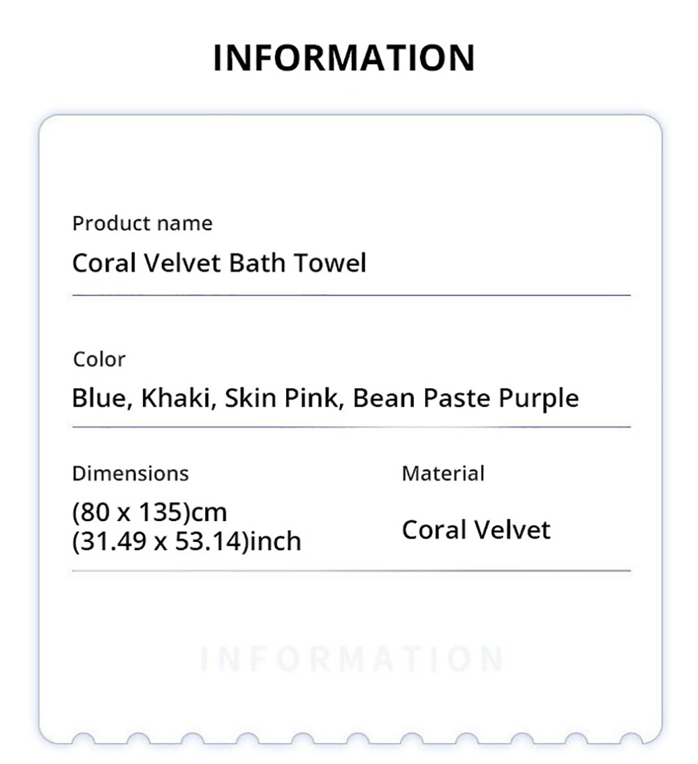 80*135cm Wearable Bowknot Coral Velvet Bath Towel for Adults - Light Blue