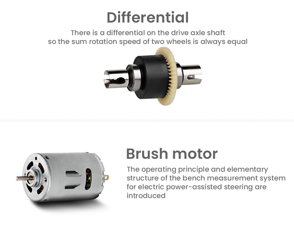 Wltoys 12427 1/12 Full Scale RC Car Off-road 540 Brushed Motor 50km/h Max Speed - 1 Battery