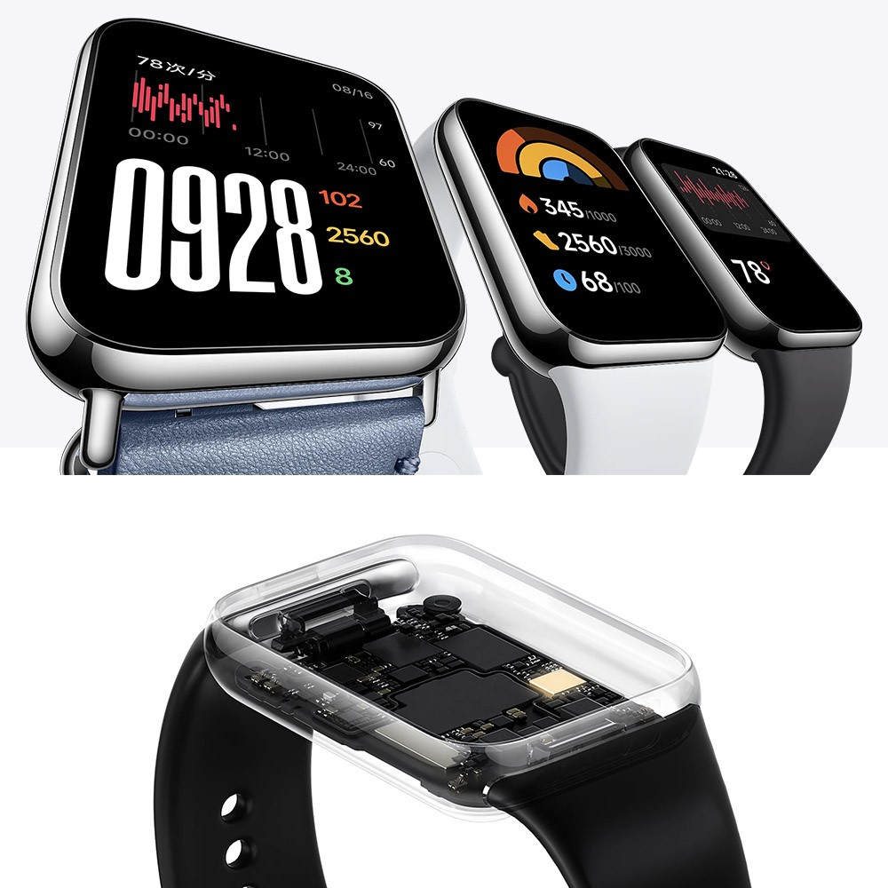 Xiaomi Mi Band 8 Pro Smart Bracelet 1.74'' AMOLED Screen GPS Blood Oxygen Fitness Tracker Waterproof - Black