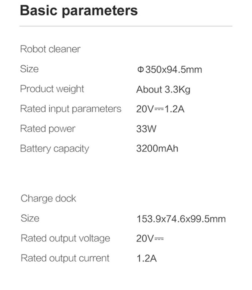 Refurbished Xiaomi VIOMI V2 Pro Robot Vacuum Cleaner 2 in 1 Sweeping Mopping 2100Pa LDS Laser Navigation Intelligent Electric Control Tank EU Plug - Grey