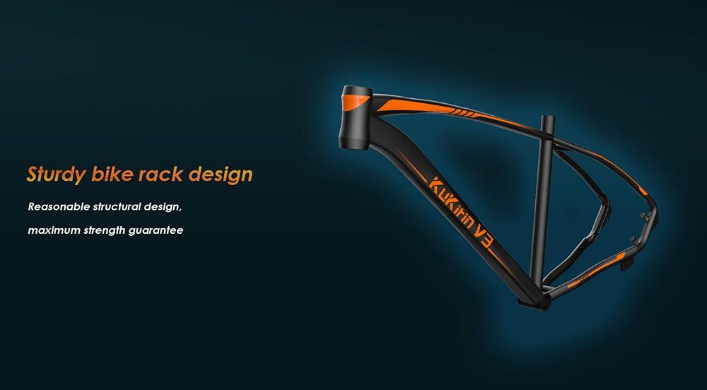 KuKirin V3 Electric Bike 27.5in Pneumatic Tires 36V 350W Motor 40km/h Max Speed 15Ah Battery 90km Range Dual Disc Brake