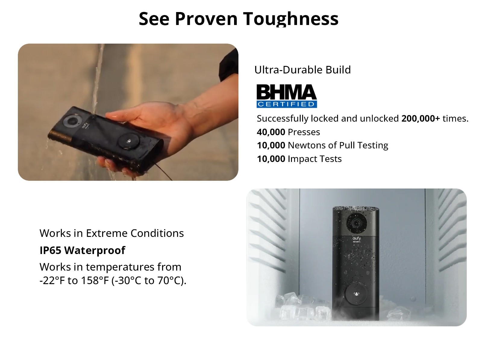 eufy S330 Video Smart Lock, 2K HD Camera, Fingerprint Unlock, Night Vision, Dual Motion Detection Doorbell, 2-Way Audio, Remote Control