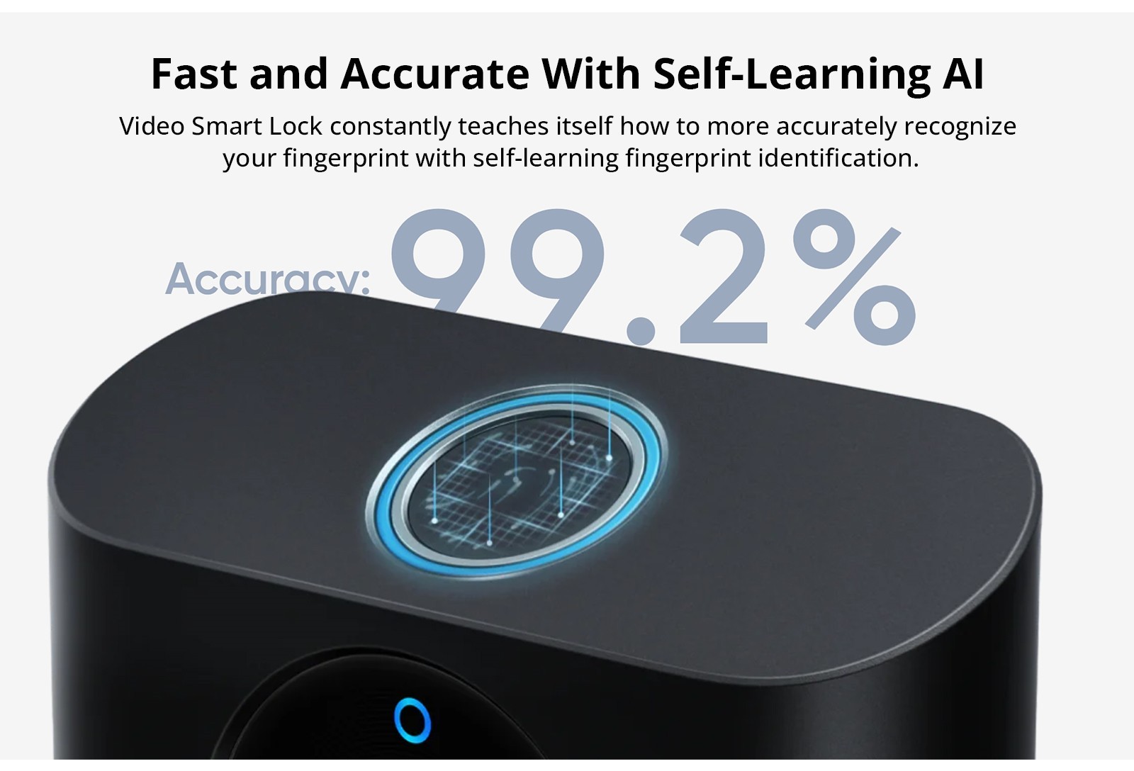 eufy S330 Video Smart Lock, 2K HD Camera, Fingerprint Unlock, Night Vision, Dual Motion Detection Doorbell, 2-Way Audio, Remote Control