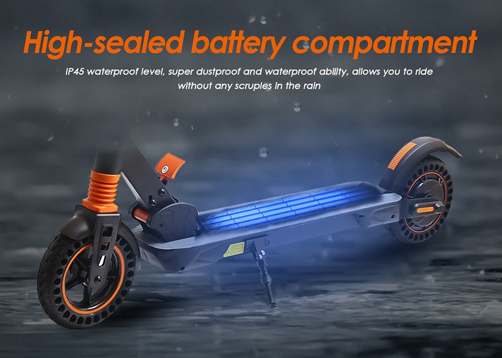Kukirin S1 Pro 8 inch Solid Honeycomb Tire Folding Electric Scooter 350W Motor LED Display Screen 3 Speed Modes KUGOO S3 Pro - Black
