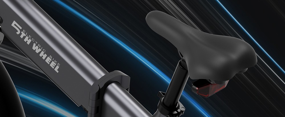 5TH WHEEL Thunder 1FT Electric Bike 20*4.0'' Inflatable Rubber Tires, 500W Peak 800W Motor 20mph Max Speed 50 MilesRange