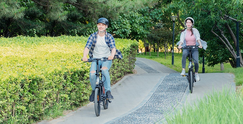 5TH WHEEL Thunder 2 Electric Bike 20*2.125'' Inflatable Rubber Tires, 350W Peak 500W Motor 20mph Max Speed 50 MilesRange