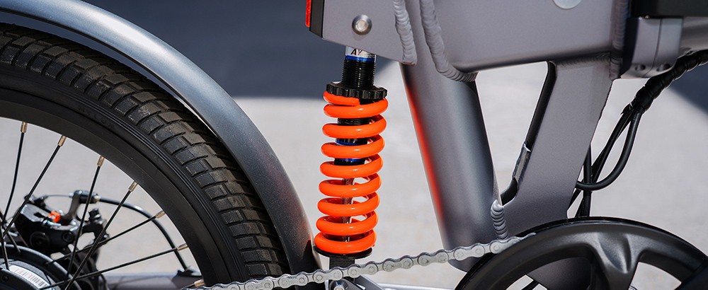 5TH WHEEL Thunder 2 Electric Bike 20*2.125'' Inflatable Rubber Tires, 350W Peak 500W Motor 20mph Max Speed 50 MilesRange
