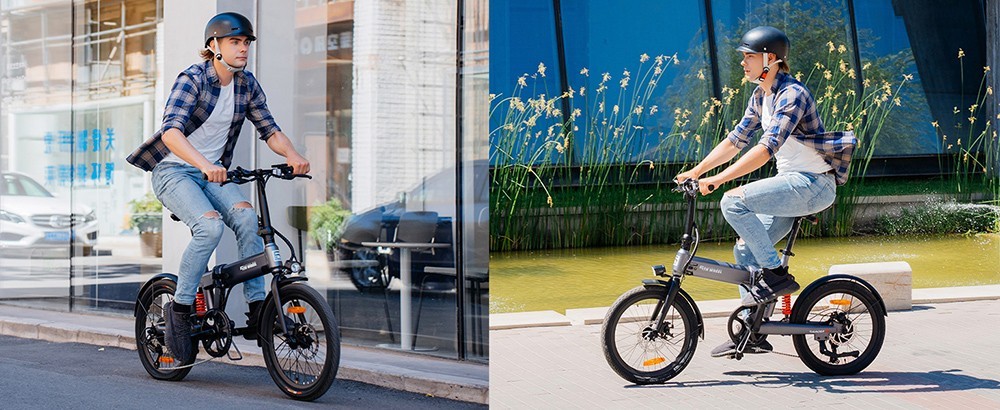 5TH WHEEL Thunder 2 Electric Bike 20*2.125'' Inflatable Rubber Tires, 350W Peak 500W Motor 20mph Max Speed 50 MilesRange