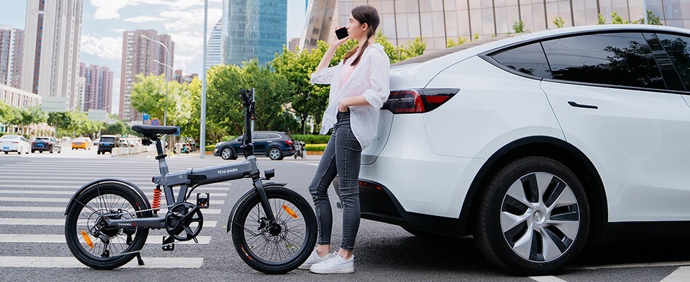 5TH WHEEL Thunder 2 Electric Bike 20*2.125'' Inflatable Rubber Tires, 350W Peak 500W Motor 20mph Max Speed 50 MilesRange