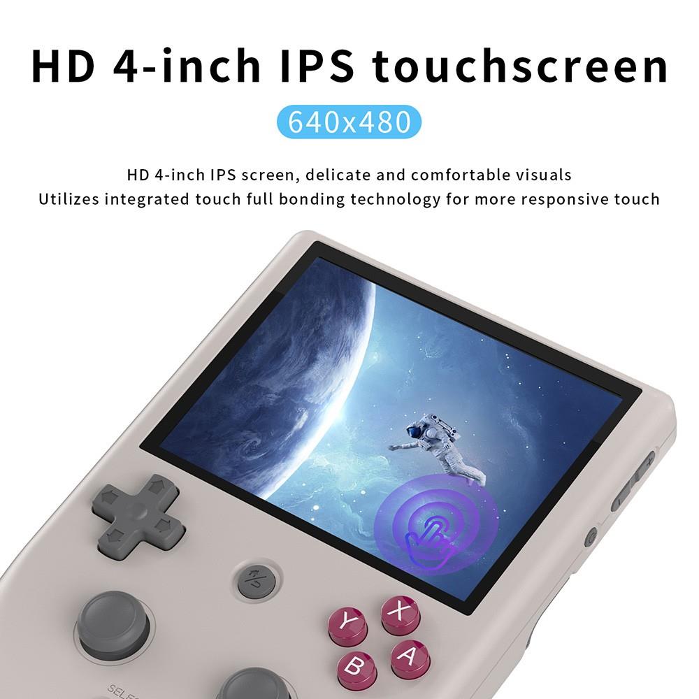 ANBERNIC RG405V Game Console, 4GB LPDDR4 128GB eMMC, Android 12, 5G WiFi, Bluetooth 5.0, 128GB TF Card 3172 Games - Grey