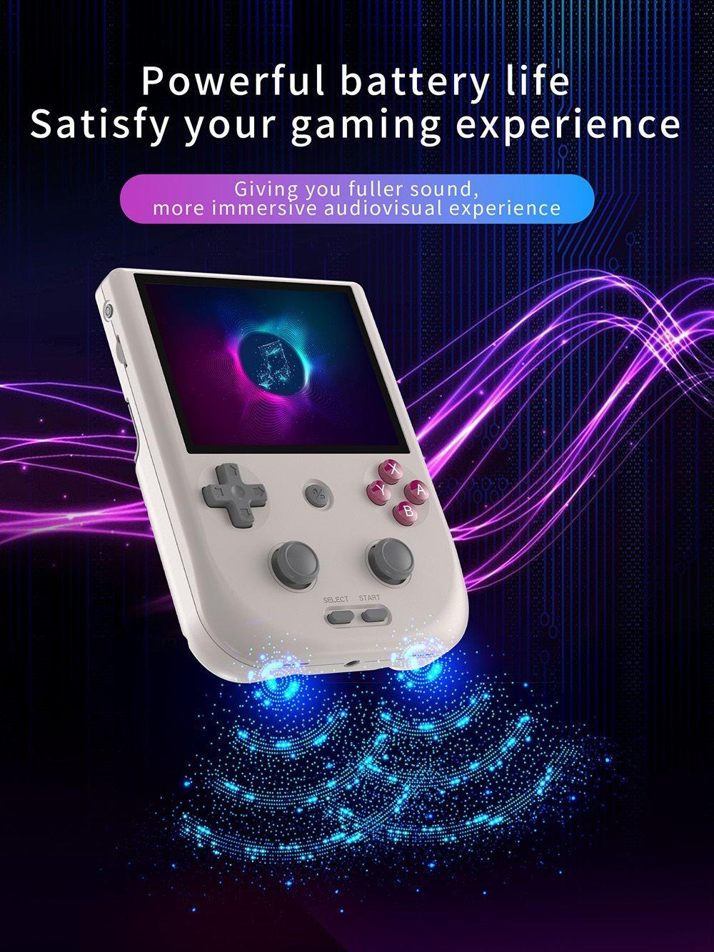 ANBERNIC RG405V Game Console, 4GB LPDDR4 128GB eMMC, Android 12, 5G WiFi, Bluetooth 5.0 - Grey