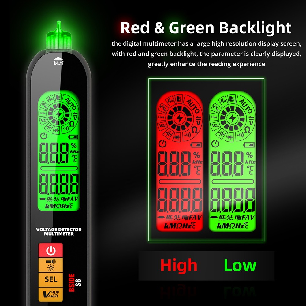 BSIDE S6 Voltage Detector Multimeter Voltage Tester