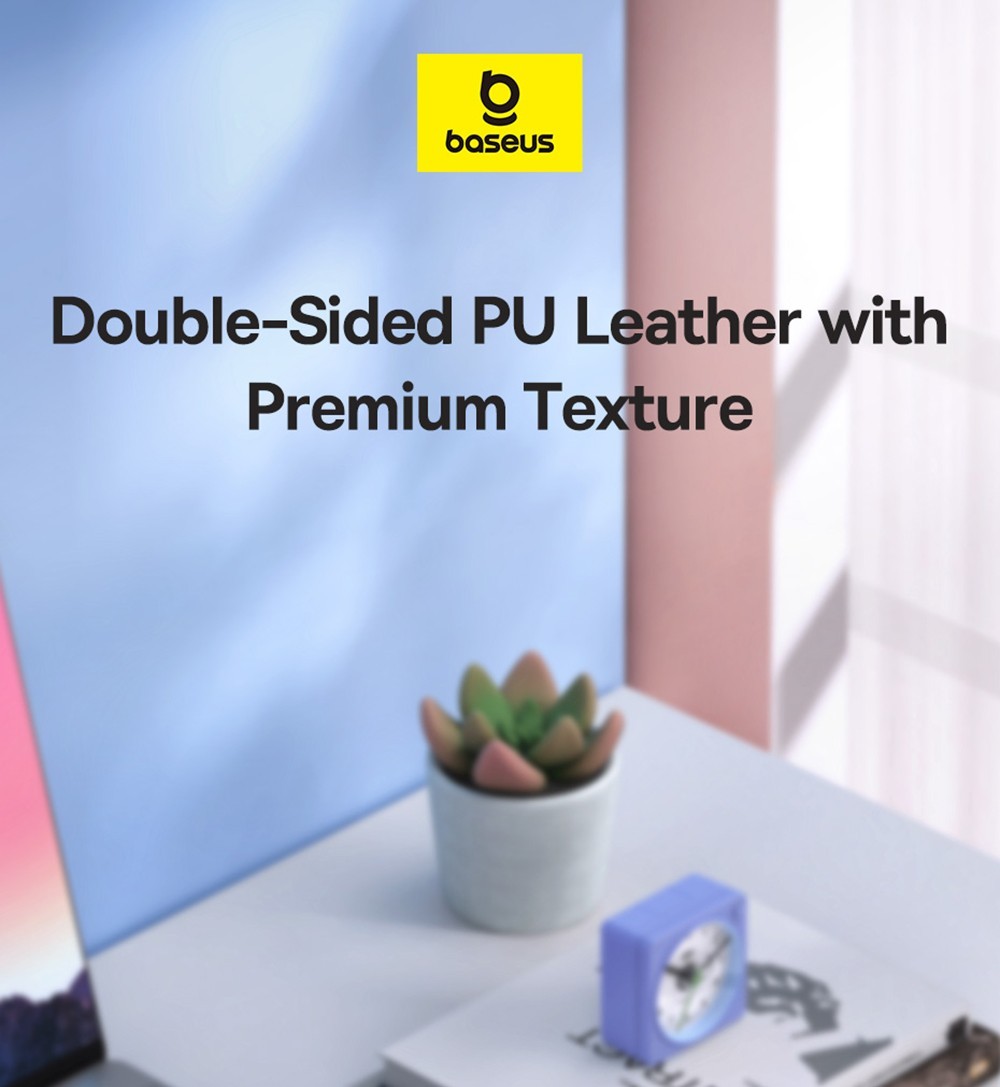 Baseus Mouse Pad PU Leather Waterproof Spill, Scratch Resistant - Purple