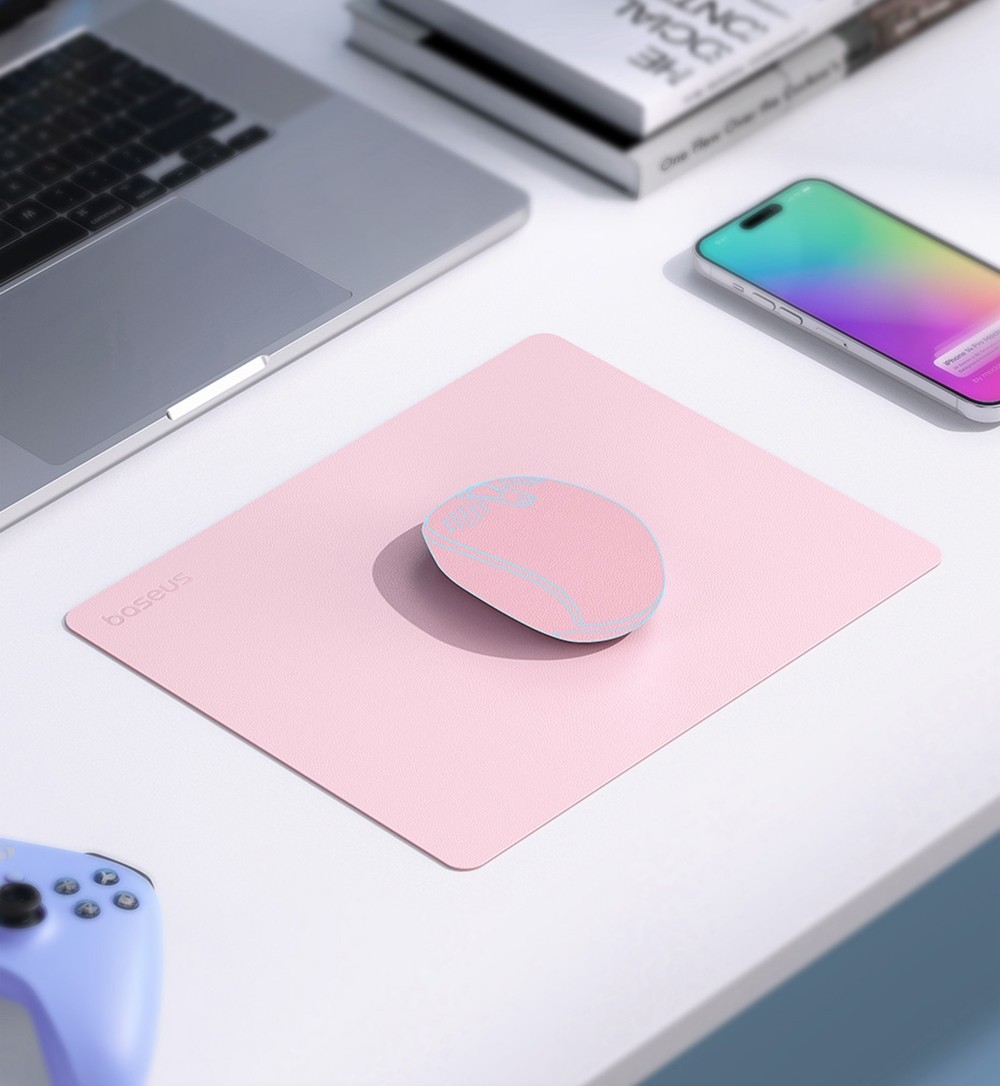 Baseus Mouse Pad PU Leather Waterproof Spill, Scratch Resistant - Purple