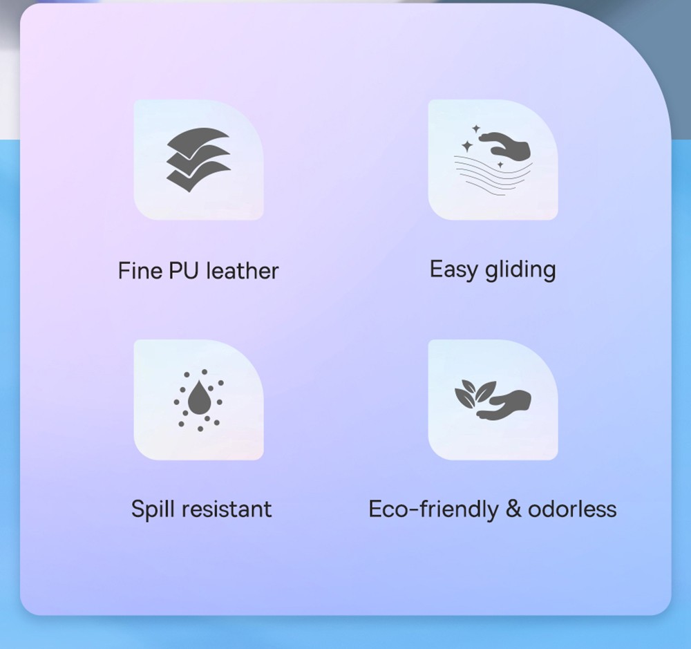 Baseus Mouse Pad PU Leather Waterproof Spill, Scratch Resistant - Purple