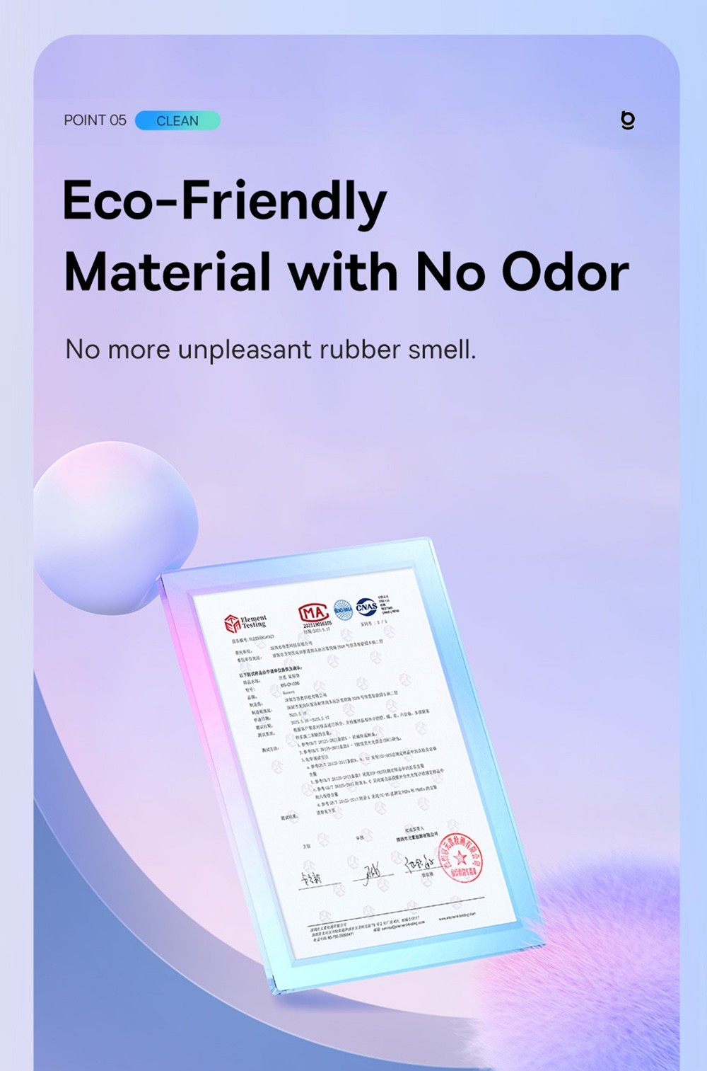 Baseus Mouse Pad PU Leather Waterproof Spill, Scratch Resistant - Purple