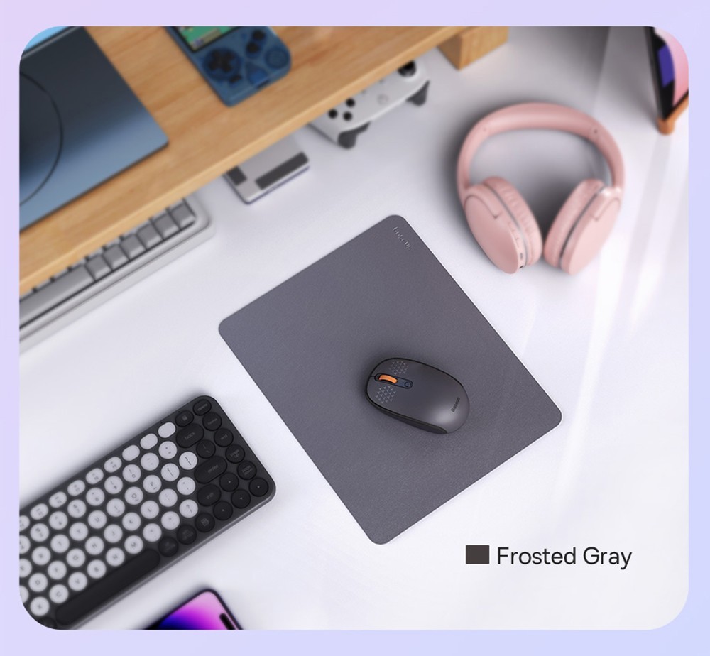 Baseus Mouse Pad PU Leather Waterproof Spill, Scratch Resistant - Purple