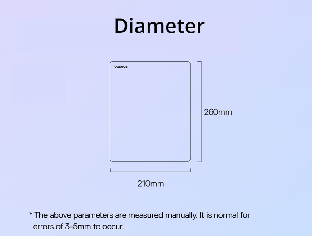 Baseus Mouse Pad PU Leather Waterproof Spill, Scratch Resistant - Purple