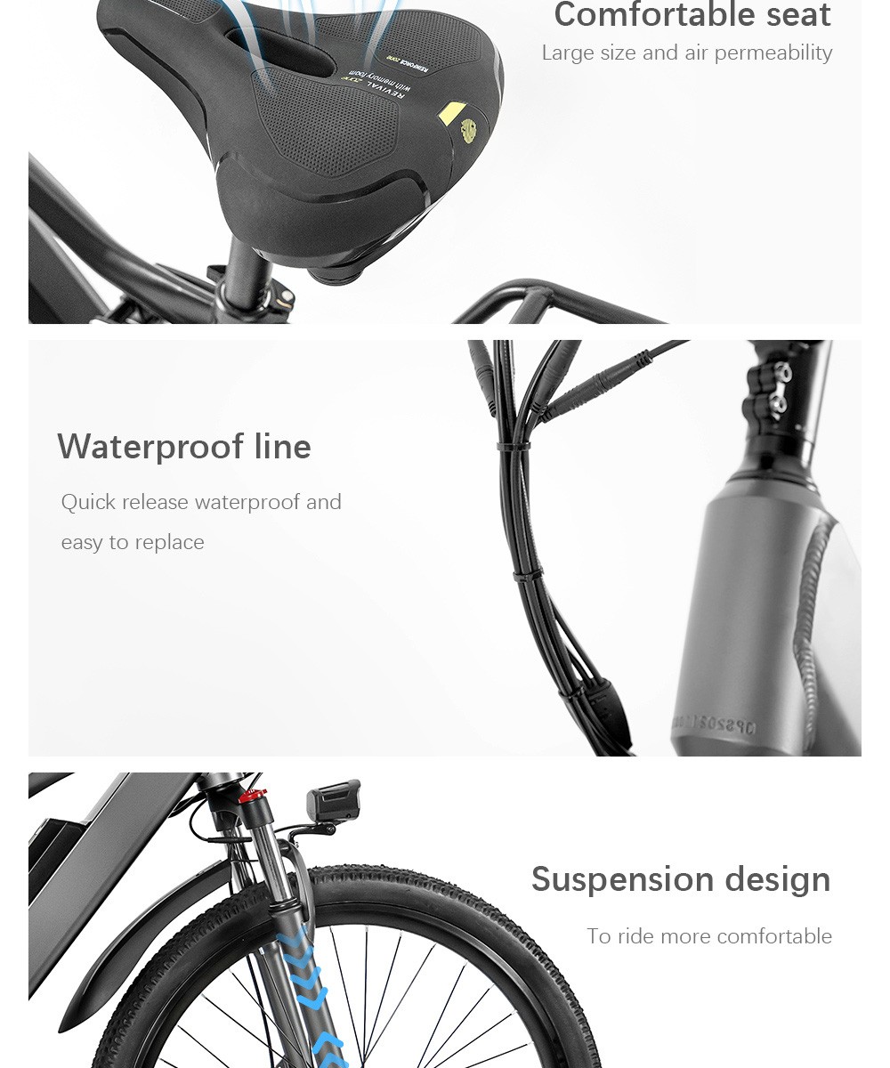 CMACEWHEEL TP26 Mini Electric Bike 29*2.25'' CST Tire 750W Motor 40-45km/h Max Speed 17Ah Battery 150kg Load