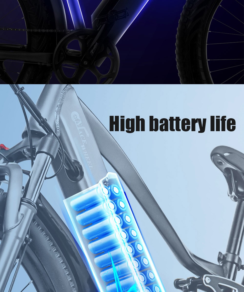 CMACEWHEEL TP26 Mini Electric Bike 29*2.25'' CST Tire 750W Motor 40-45km/h Max Speed 17Ah Battery 150kg Load