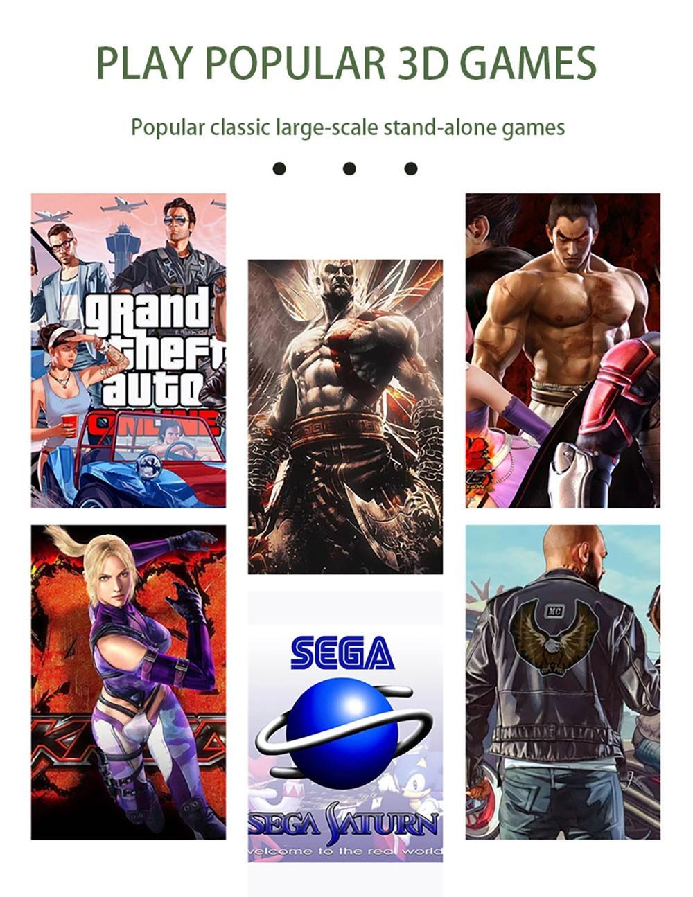 G11 Pro Game Box Amlogic S905X3 64-bit, 16GB eMMC, Android 9.0, 5G WiFi, 128GB TF Card - 20,000 Games - EU Plug