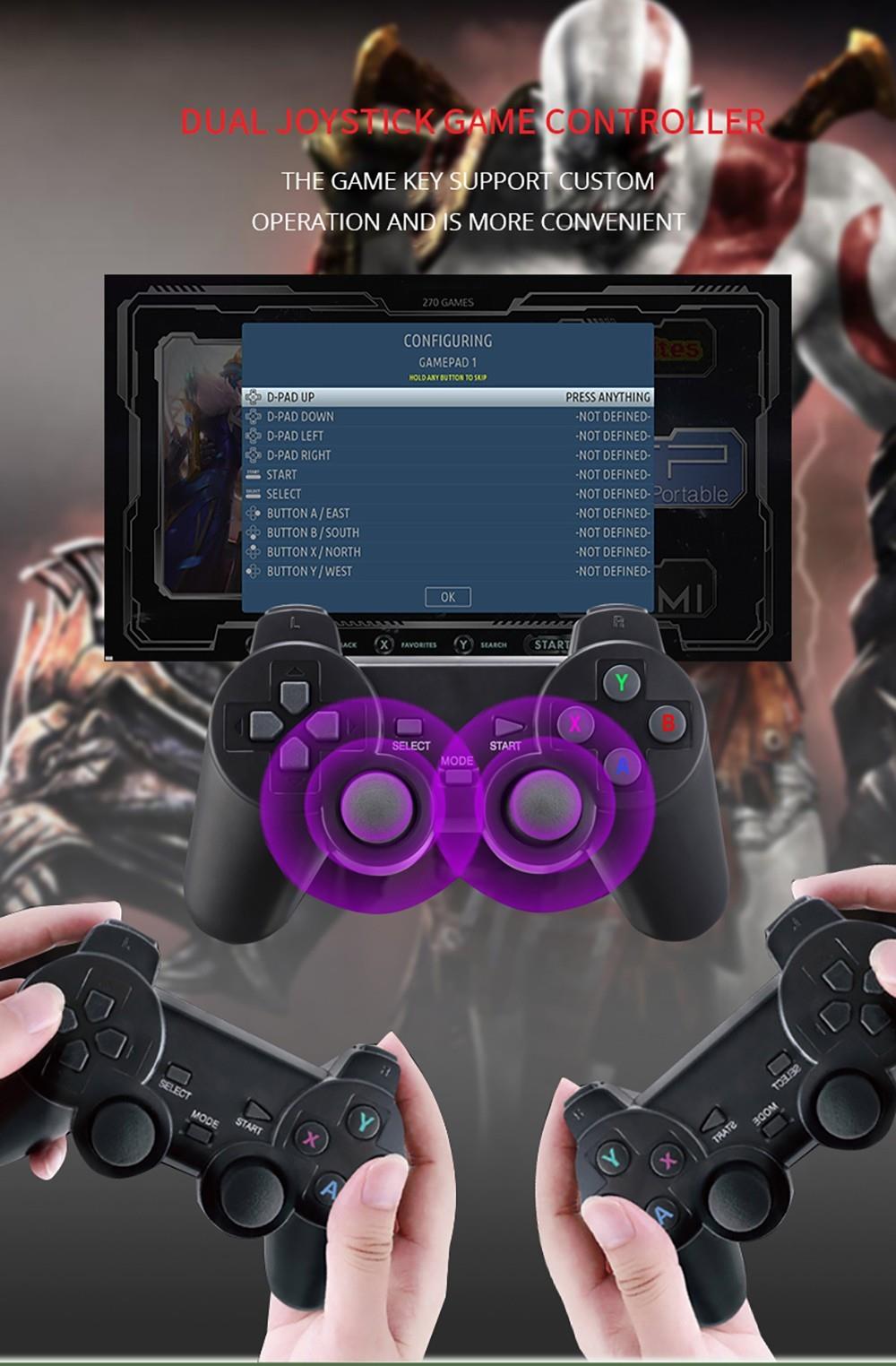 G11 Pro Game Box Amlogic S905X3 64-bit, 16GB eMMC, Android 9.0, 5G WiFi, 128GB TF Card - 20,000 Games - EU Plug