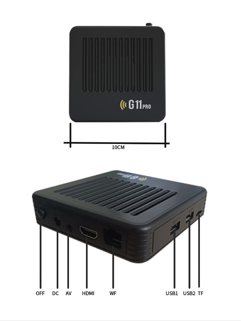 G11 Pro Game Box Amlogic S905X3 64-bit, 16GB eMMC, Android 9.0, 5G WiFi, 128GB TF Card - 20,000 Games - US Plug