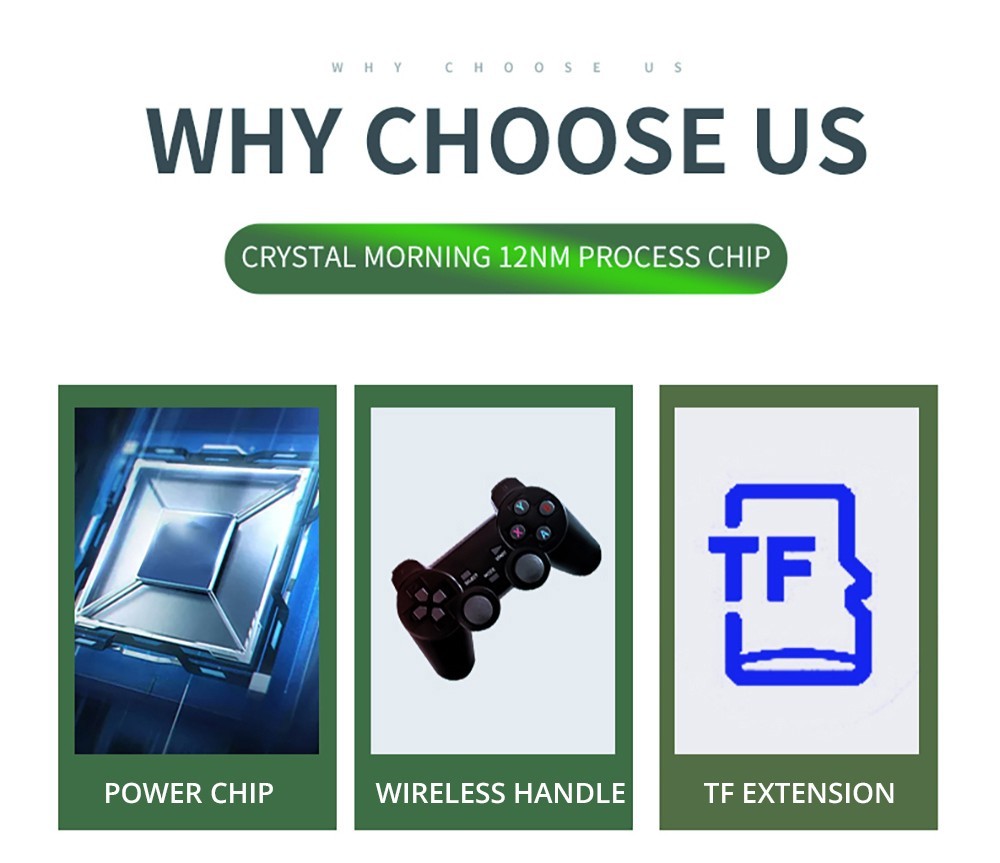 G11 Pro Game Box Amlogic S905X3 64-bit, 16GB eMMC, Android 9.0, 5G WiFi, 256GB TF Card - 30,000 Games - US Plug