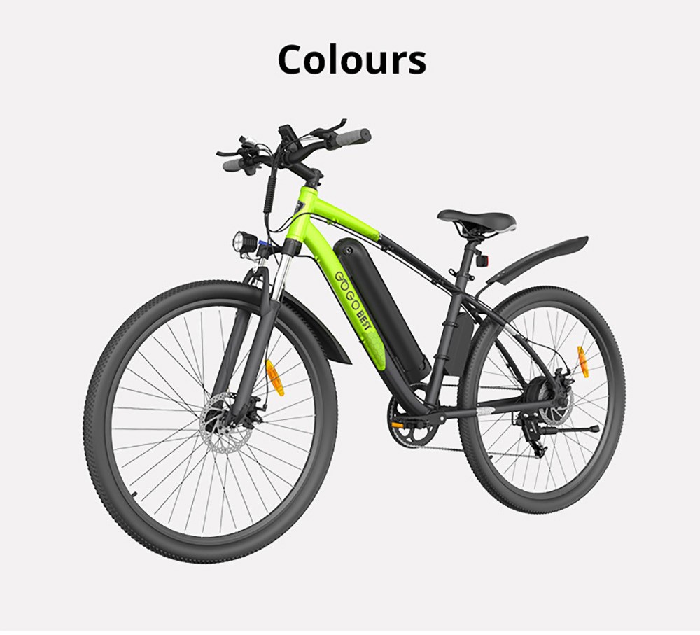 GOGOBEST GM30 Electric Bike 29*2.1 inch 48V 750W Motor 45km/h Max Speed 13Ah Battery 65km Range Shimano 7 Speed Gear - Black Green