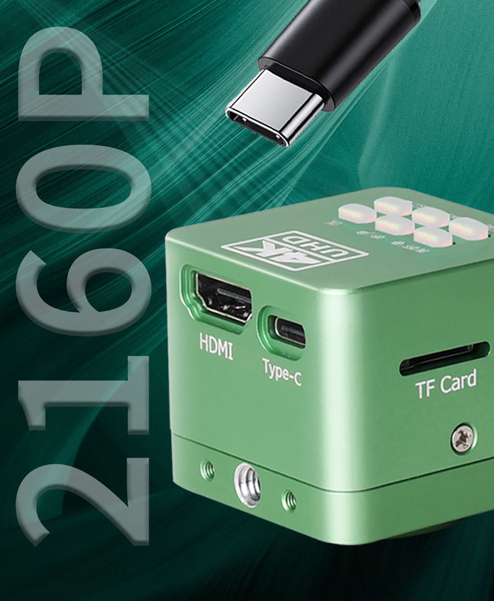 HAYEAR HY-6210 Ultra HD 4K 2160P USB HDMI Digital Microscope Camera, 41MP Image Resolution, Remote Control, Industrial Images Acquisition Video Recorder - EU Plug