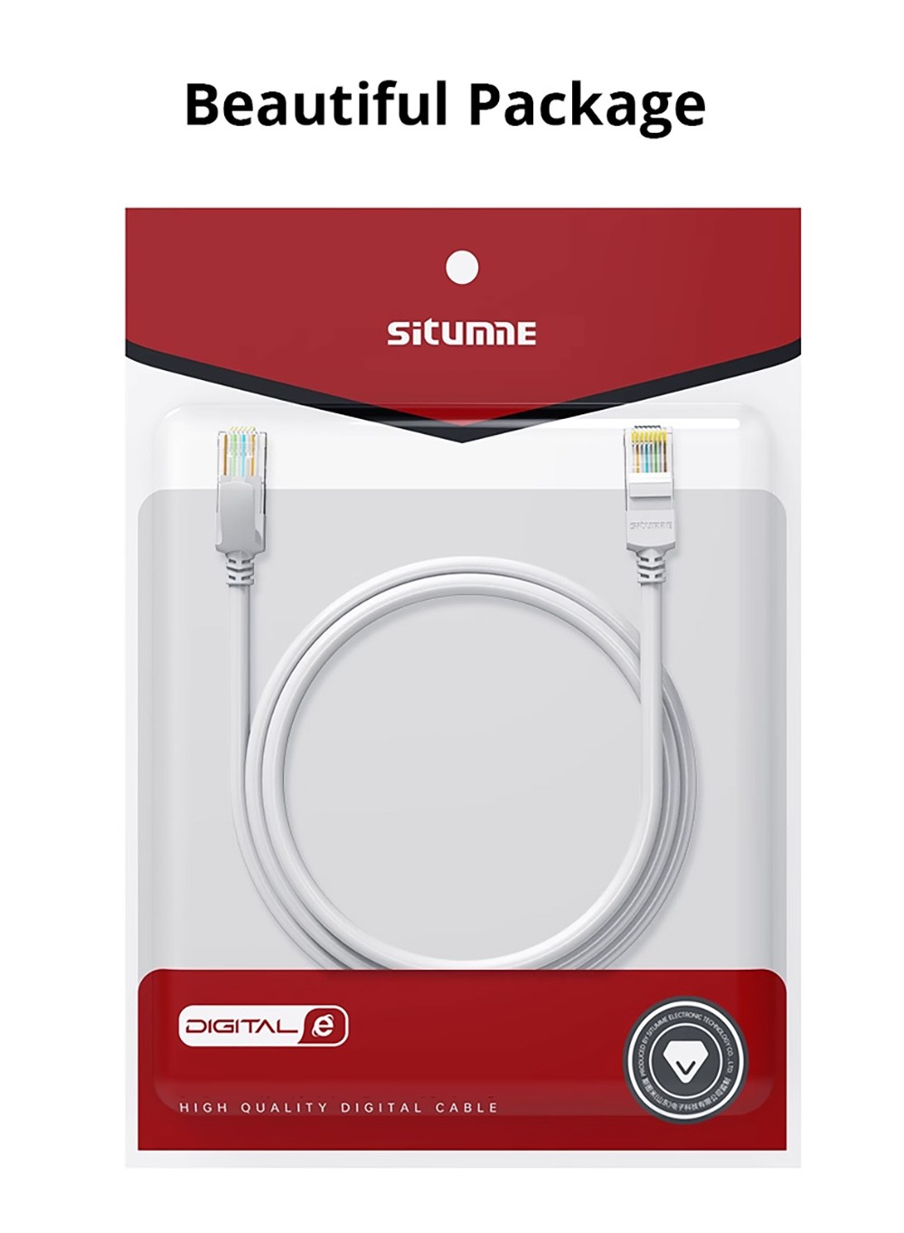 High Speed Internet Network Cable Ethernet Cable, 1000Mbps, 250Mhz, 2m