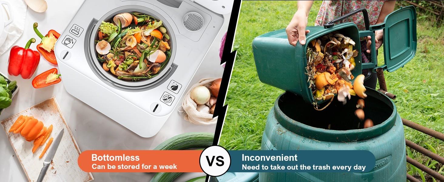 Involly Electric Kitchen Composter, 3.3L, Fast Composting, One-Touch Smart LED Screen, Auto Clean - US Plug