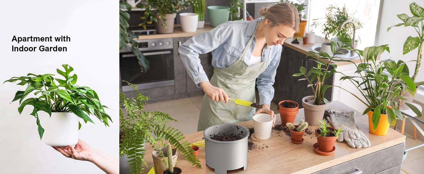 Involly Electric Kitchen Composter, 3.3L, Fast Composting, One-Touch Smart LED Screen, Auto Clean - UK Plug