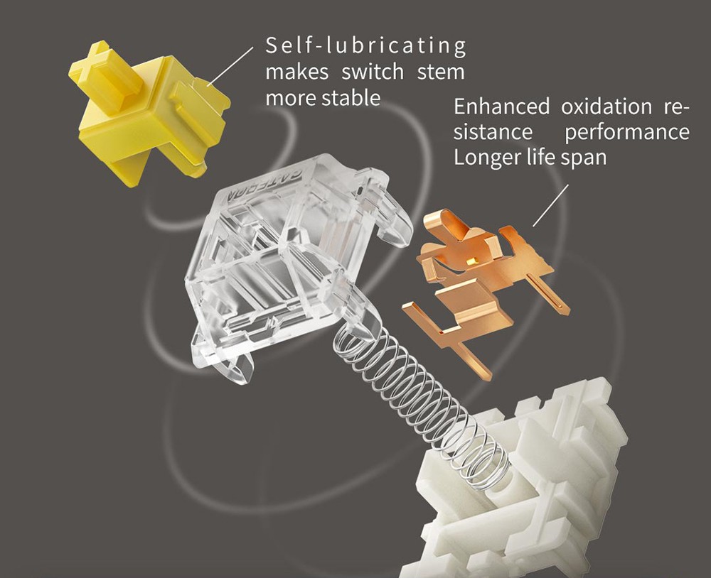 MIIIW ART Series K19 Three Modes Wireless Mechanical keyboard 68 Keys - Coffee Bean