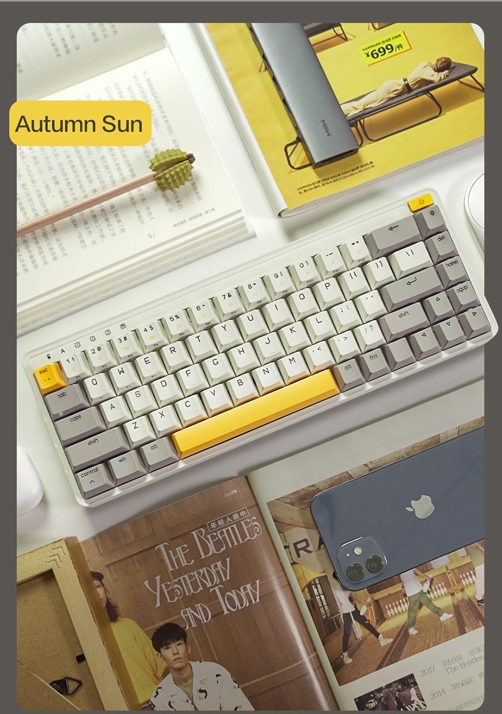 MIIIW ART Series K19 Three Modes Wireless Mechanical keyboard 68 Keys - Coffee Bean