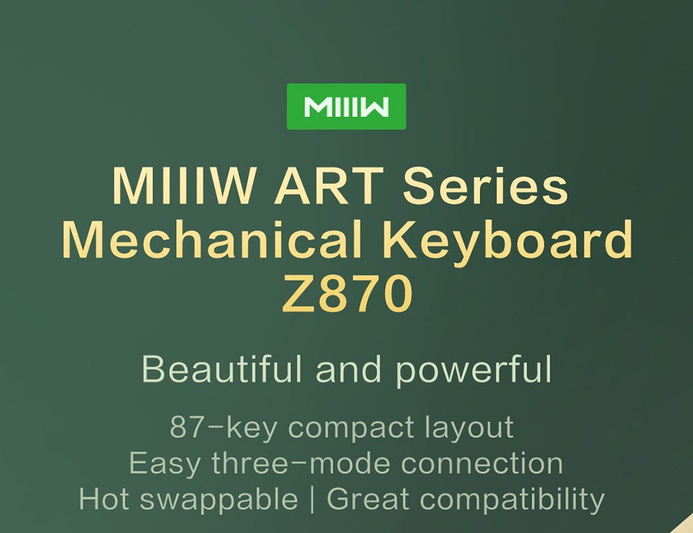 MIIIW ART Series Z870 Three modes Wireless Mechanical Keyboard