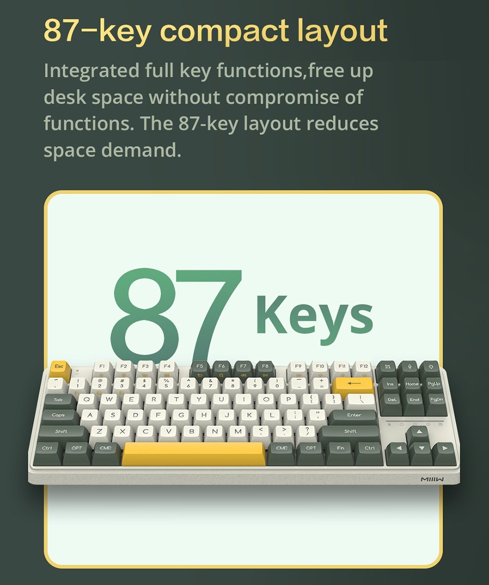 MIIIW ART Series Z870 Three modes Wireless Mechanical Keyboard