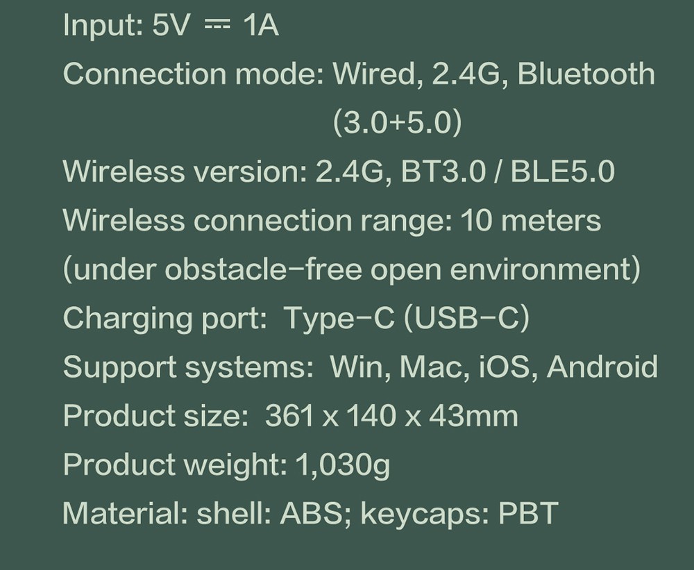 MIIIW ART Series Z870 Three modes Wireless Mechanical Keyboard