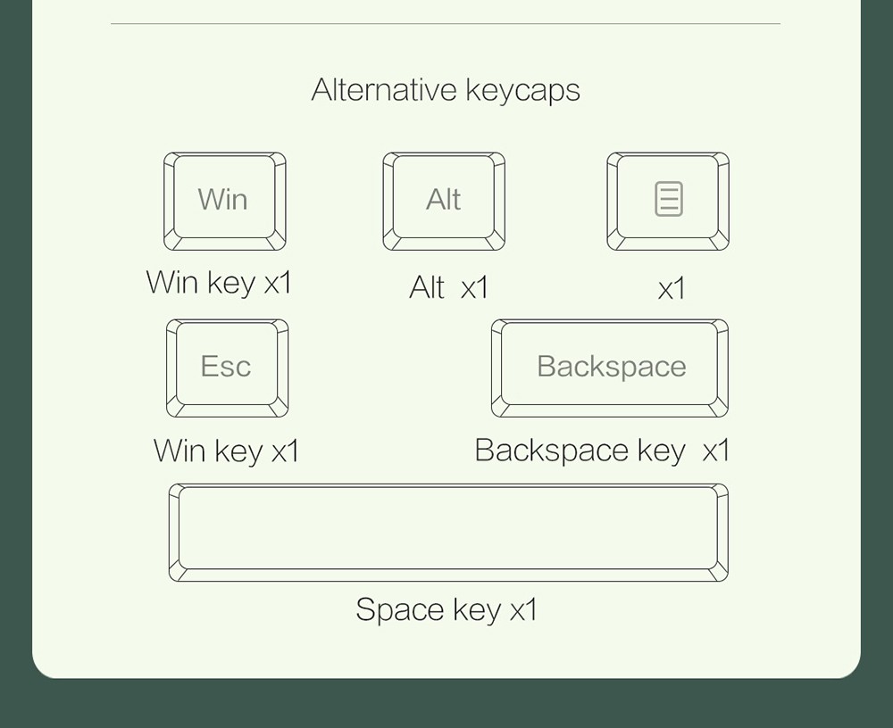 MIIIW ART Series Z870 Three modes Wireless Mechanical Keyboard