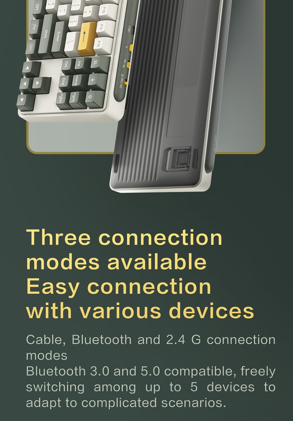 MIIIW ART Series Z870 Three modes Wireless Mechanical Keyboard