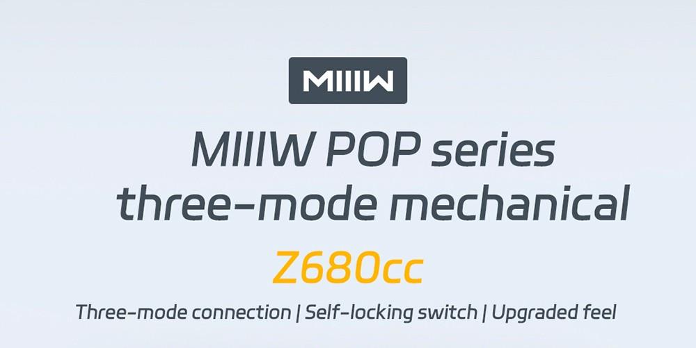 MIIIW POP Series Z680cc Mechanical Keyboard 68 Keys Three-mode - Gateron Blue Switch