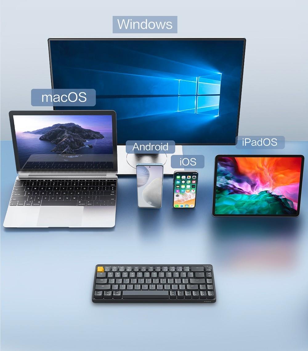 MIIIW POP Series Z680cc Mechanical Keyboard 68 Keys Three-mode - Gateron Blue Switch