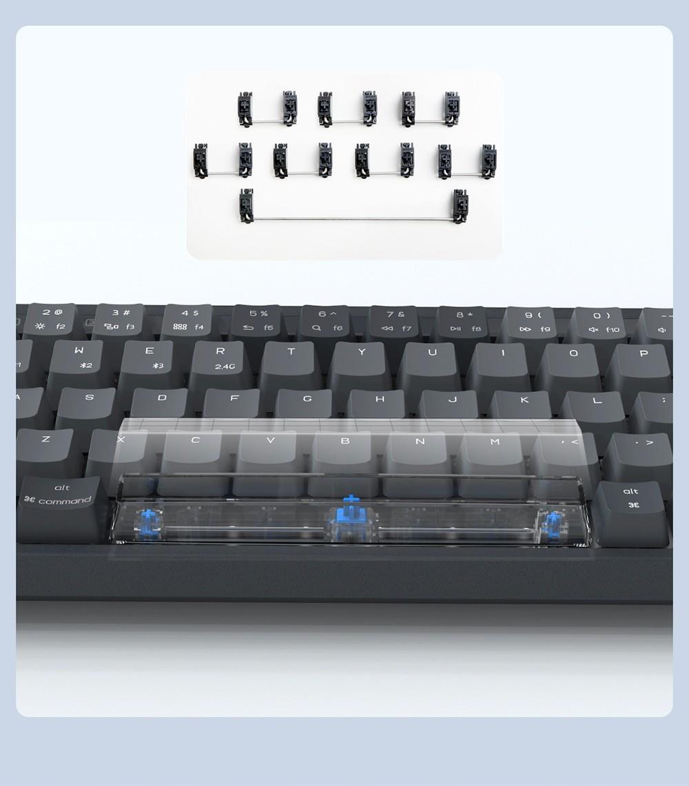 MIIIW POP Series Z680cc Mechanical Keyboard 68 Keys Three-mode - Gateron Blue Switch