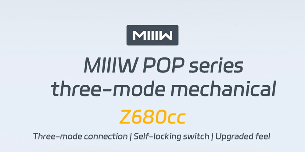 MIIIW POP Series Z680cc Mechanical Keyboard 68 Keys Three-mode - Gateron Red Switch