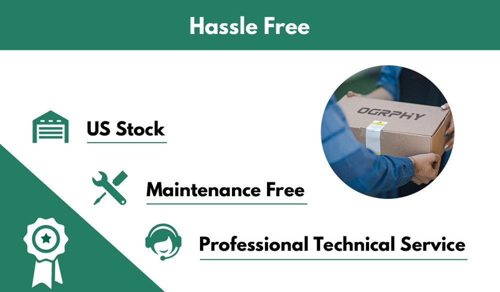 OGRPHY LiFePO4 48V 100Ah Lithium Battery, 5120Wh Energy, 5000 Deep Cycles, Built-in 100A BMS